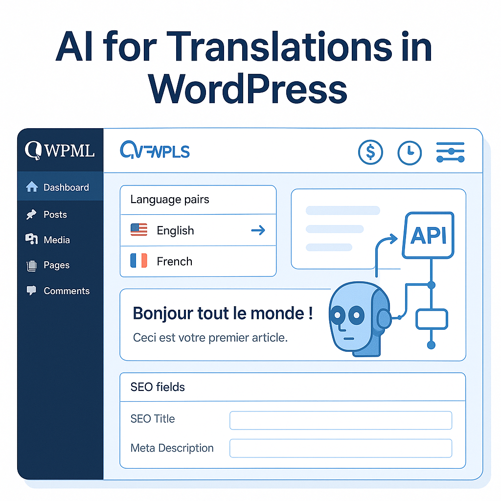 AI for Translations: How to Use AI Translation Inside WPML for Faster, Cheaper Multilingual Content